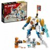 LEGO 71761 Ninjago L’Évolution Robot De Puissance De Zane, Jouet pour Enfants +6 Ans avec Figurines Serpent, Bataille Ninja a