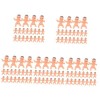 Amosfun 60 Pcs Ange Poupée Poupée Mini Décor Bébés Poupées Miniatures Baby Shower Gâteau Topper Petits Bébés en Plastique Min
