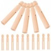 Totority 30Pcs Bricolage Marionnette Vierge Enfants Poupées Babydoll Jouet Forme Jouets en Bois Personnes Chevilles Figurines