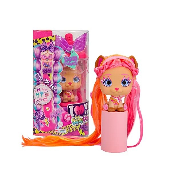 VIP PETS Bow Power Aurora S6 | Poupée petit chienne à collectionner avec un look Urbain et des cheveux longs à peigner ou déc