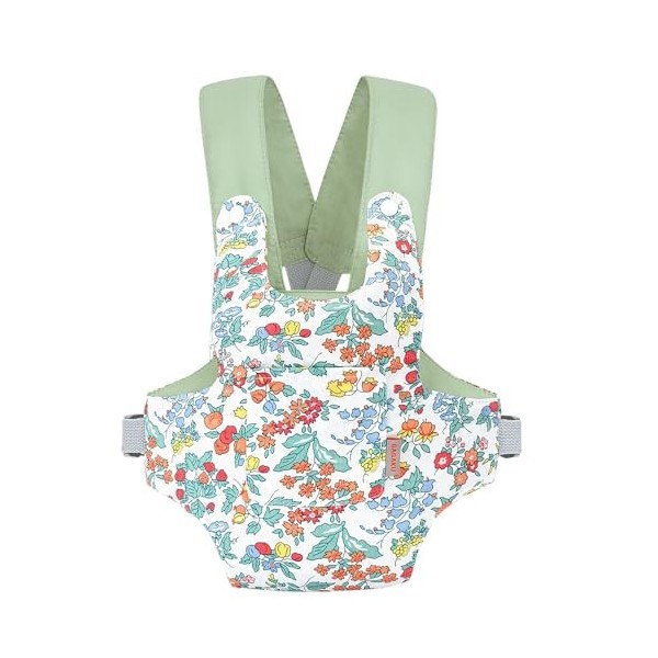 GAGAKU Baby Doll Carrier Porte Poupée Avant et Arrière en Coton Doll Carrier Bouton Pression pour Enfants Filles - Cerf Gris