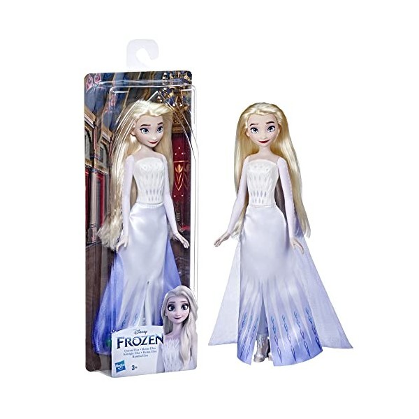Hasbro Disney Frozen 2 Queen Elsa Shimmer Fashion Doll, Toy for Children 3 Years Old and Up, Multicolor, One Size, F3523 
