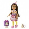 Mattel - Barbie Club Chelsea, Cake Dress-Up Costume Doll with Pet