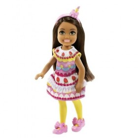 Mattel - Barbie Club Chelsea, Cake Dress-Up Costume Doll with Pet