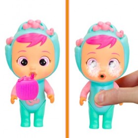 Cry Babies Magic Tears Tropical Shiny Shells | Poupée Surprise de Collection Qui pleure des Larmes mousseuses avec 8 Accessoi