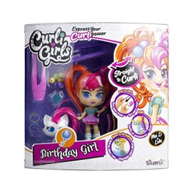 CURLIGIRLS - Poupée avec Animal de Compagnie à Collectionner - Cheveux Magiques pour des coiffures à linfini - Accessoires I