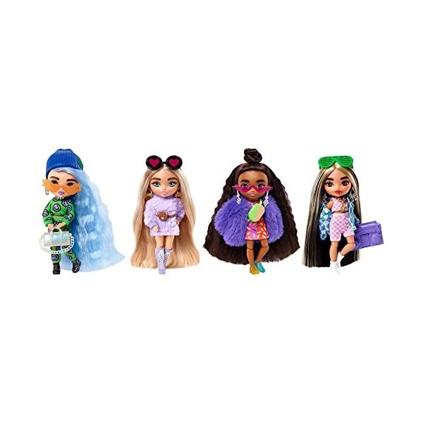 Barbie - Poupée Extra Mini Mod Sdos, Multicolor HGP62 