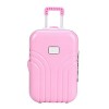 Valise de voyage pour poupées - Mini valise à roulettes avec ouverture et fermeture - Rose