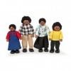 Tidlo Wooden Black Doll Family