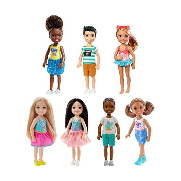 Mattel DWJ33 Poupée-Barbie Chelsea et Amis - Modèle aléatoire