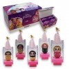 Sbabam, Funny Box Disney Princess Ballet, Princesses Disney Petites Ballerines, 4 pièces, Princesses Disney Poupées avec Chât