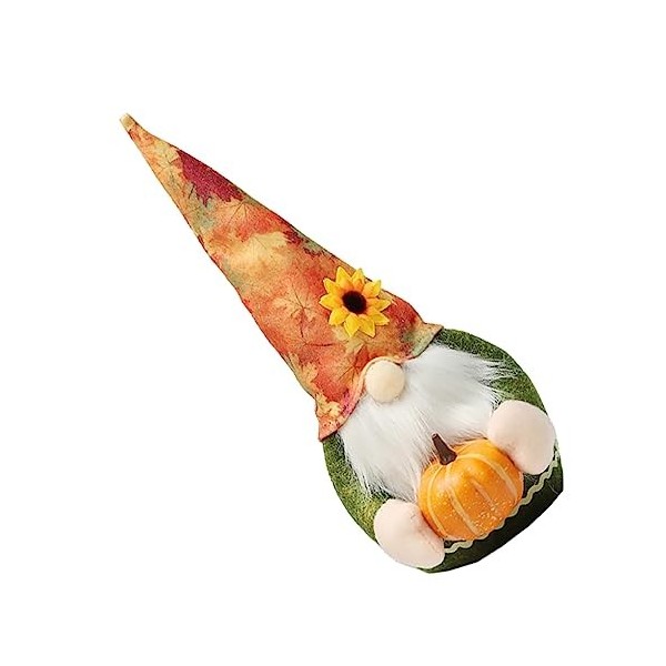 Toyvian 1 PC Fleur Citrouille Poupée GNOME Figurine Rudolph GNOME Poupée Suédoise Mha Peluche Bureau Topper Tournesols Décora