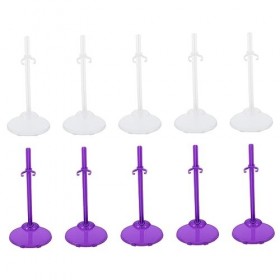 Toyvian 30 Pièces Stand De Poupée Vitrine De Poupée Supporter Mini Support Daffichage De Poupée Supports De Poupée Porte-mar