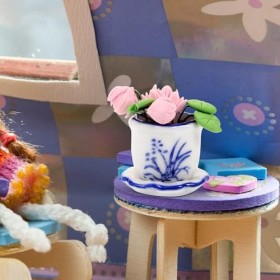 Amosfun Maison De Poupée Miniature Bonsaï Plante 1:12 Mini Plante en Pot Petit Modèle De Verdure Minuscule Ornement De Verdur