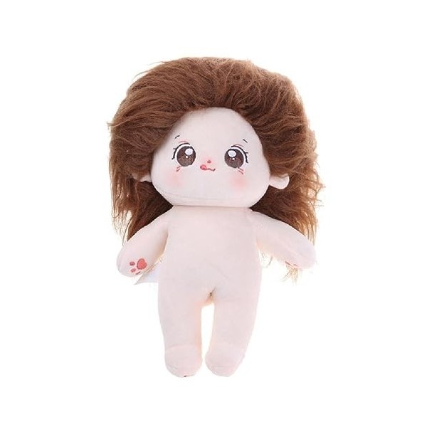 KieTeiiK Poupée en Peluche Lifelike-Reborns pour Enfants Poupée Nue 8 Pouces avec Cheveux Poupée Douce en Peluche Décoration 