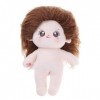 KieTeiiK Poupée en Peluche Lifelike-Reborns pour Enfants Poupée Nue 8 Pouces avec Cheveux Poupée Douce en Peluche Décoration 