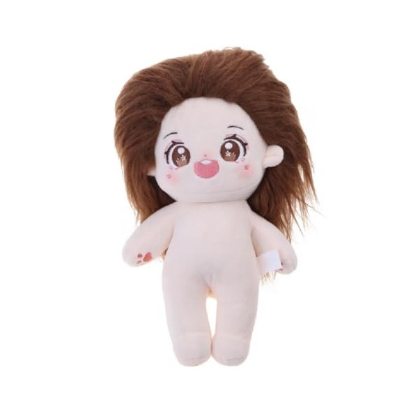 KieTeiiK Poupée en Peluche Lifelike-Reborns pour Enfants Poupée Nue 8 Pouces avec Cheveux Poupée Douce en Peluche Décoration 