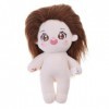 KieTeiiK Poupée en Peluche Lifelike-Reborns pour Enfants Poupée Nue 8 Pouces avec Cheveux Poupée Douce en Peluche Décoration 