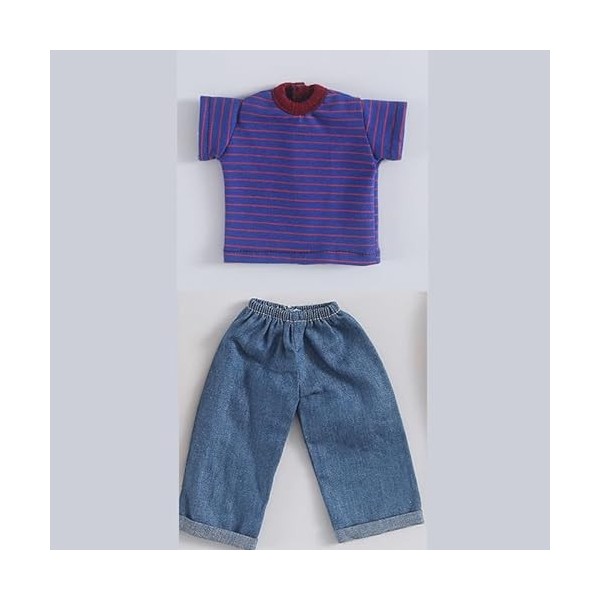 XiDonDon 30 cm/11,81 Pouces vêtements de poupée Pantalons de Mode T-Shirt Ensemble pour 1/6 BJD, SD Accessoires de poupées m