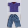 XiDonDon 30 cm/11,81 Pouces vêtements de poupée Pantalons de Mode T-Shirt Ensemble pour 1/6 BJD, SD Accessoires de poupées m