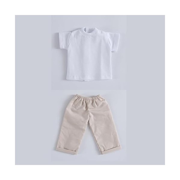XiDonDon 30 cm/11,81 Pouces vêtements de poupée Pantalons de Mode T-Shirt Ensemble pour 1/6 BJD, SD Accessoires de poupées m