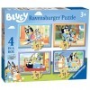 Ravensburger Bluey - 4 in Box 12, 16, 20, 24 Pieces Jigsaw Puzzles for Kids Age 3 Years Up