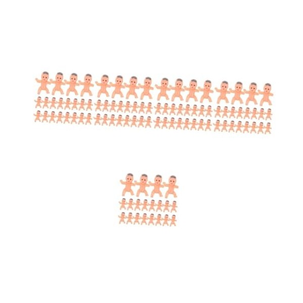 PRETYZOOM 60 Pièces Poupée Poupée Ange Jouet pour Bébés Jouet Bébé Enfants Bébés De Jeu De Glaçons Mini Figurines Bébé Bébés 