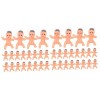 PRETYZOOM 60 Pièces Poupée Poupée Ange Jouet pour Bébés Jouet Bébé Enfants Bébés De Jeu De Glaçons Mini Figurines Bébé Bébés 