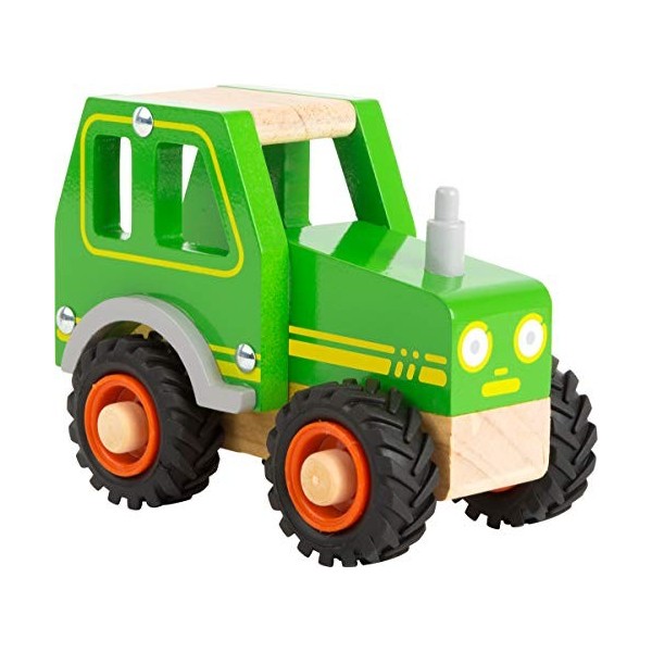 Small Foot Tracteur en Bois pour Les Enfants de 18 Mois et Plus, certifié FSC® 100%, Convient également aux Jeux