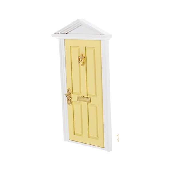 Toyvian 1 Pc Porte De Maison De Poupée Décoration pour La Maison Décorations pour Les Salas De CASA Ornement De Porte en Bois