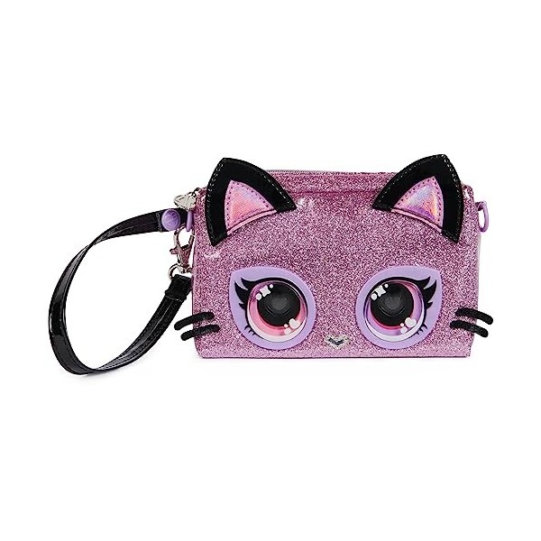 PURSE PETS - SAC POCHETTE CHATON - Sac pour Enfant Chat Format Sac À Main - Animal Animé Chaton Aux Yeux Qui Changent De Coul