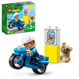 LEGO 10967 Duplo La Moto De Police, Jouet pour Les Enfants de 2 Ans et Plus, avec Figurine de Policier, Développement De La M