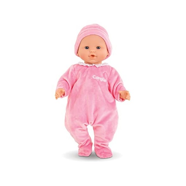 Corolle - Pyjama Rose et Bonnet, vêtements, pour Poupon 36cm, dès 2 Ans, 9000141130