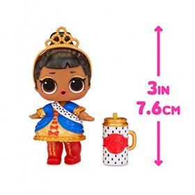 LOL Surprise OMG House of Surprises - Coiffeuse - Comprend 1 poupée Sa Majesté de 7,6 cm avec 8 Surprises - pour Les collecti