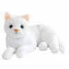 Cat Poupée en Peluche Peluches Chat Chaton Peluche Doux Oreiller Jouets pour Enfants Chat Jouet Chat Interactif en Peluche Ch