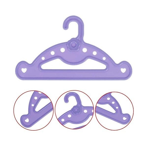 ZSWQ Vêtements Poupée Cintre pour 18 Pouces Poupée Américaine, Bébé Poupée, et dautres 14-18/35-46cm Poupées 16 Pezzi