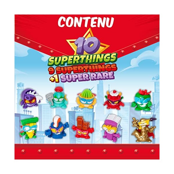 SUPERTHINGS Kazoom Kids – Blister 10 SuperThings Comprend 1 Leader doré 