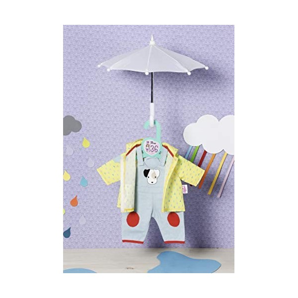 Dolly Moda Zapf Creation 870594 Salopette avec Veste de Pluie pour Poupée 34-38 cm