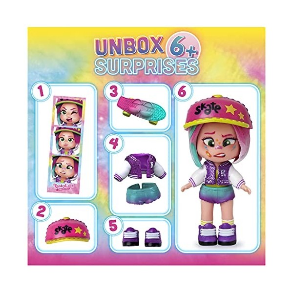 KOOKYLOOS BFF - Poupée Surprise à Collectionner avec Accessoires de Mode, Chaussures, Robes et Jouets - 3 Expressions Amusant