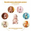 HIULLEN 6 Pcs Mini Poupées Reborn, Jouet de Poupée, 3.5 Pouces Reborn Realiste Poupee, Poupee Poupee Bebe, avec Vêtements Acc