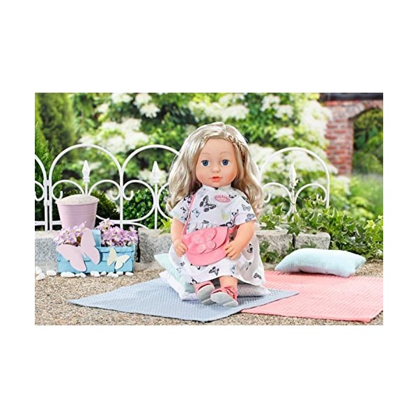 Baby Annabell Deluxe Butterfly Dress - To Fit 43cm Baby Annabell Dolls - Deluxe Set Includes beautiful Dress, Bag, Sandals an