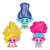 Trolls Les 3 DreamWorks Poupées aux Cheveux pailletés, Souples et élastiques - Stretchy Hair Viva