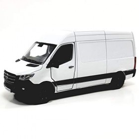 Kinsmart Compatible avec Mercedes-Benz Sprinter 2020 White Delivery Van 1:43 Scale Diecast Car