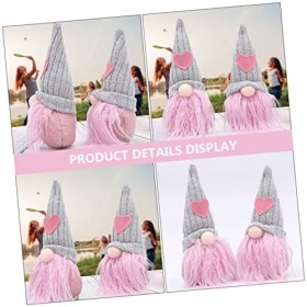 Toyvian 1Pc Poupée sans Visage Ornements Suédois Saint Valentin GNOME Poupée GNOME sans Visage Cadeaux De GNOME À Collectionn