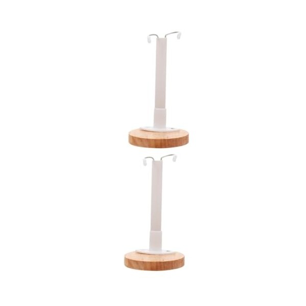 ibasenice 1Pc Support De Poupée en Bois Support De Figurine Poupée Vêtements Présentoirs Support De Poupée en Bois Porte-Poup