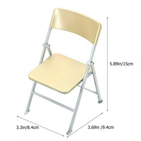 NUOBESTY Chaise Pliante Miniature Accessoires De Meubles pour Maison De Poupée Modèle De Mini Chaise Décoration Micropaysage 