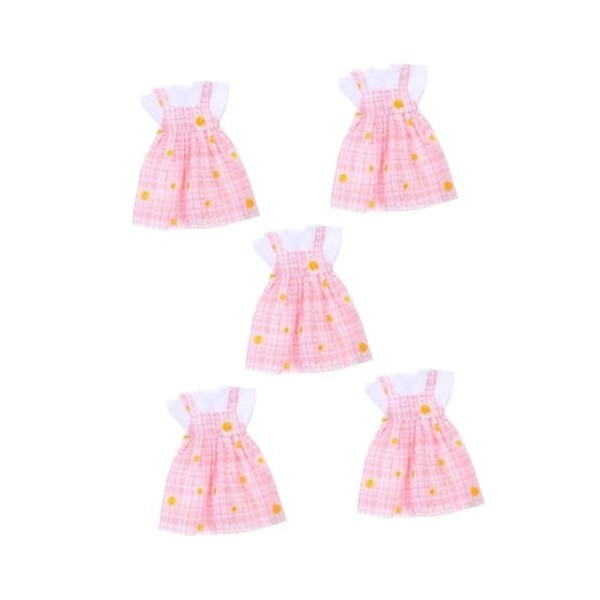 Toyvian 5 Ensembles De Vêtements De Poupée Jouets pour Enfants Mini Jouet Jouets pour Filles Robe De Bébé Jupes De Poupée pou