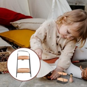 TOYANDONA Fournitures De Poupée Petites Étagères De Rangement Meubles De Maison De Poupée en Bois Support De Rangement pour M