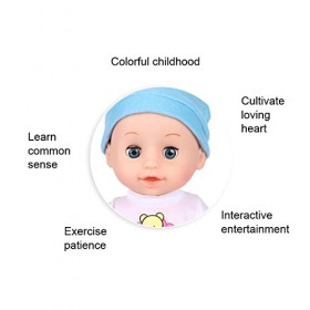 Doll, Belle hautement Simulation Faire semblant de Corps Poupée Jouet Éducatif Expressions Mignonnes Effet Sonore pour Enfant