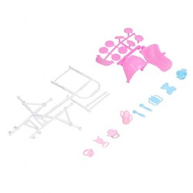 Ensemble de Poupées Familiales, Ensemble de Poupées Maman Papa Maman Enceinte Femme Homme bébé Beaux Vêtements Poupées Articu